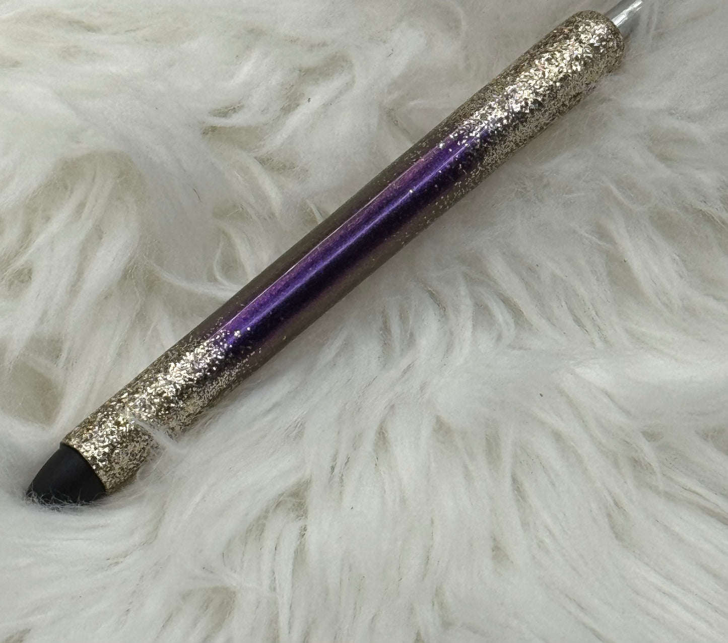 Gold&Purple pig Glitter pen
