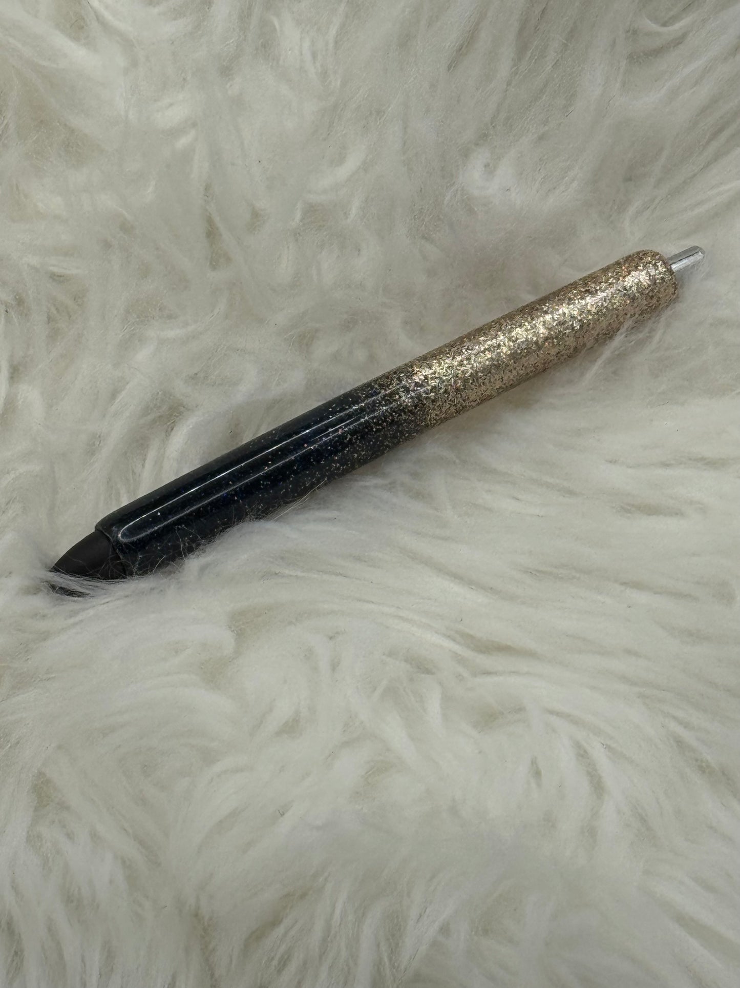 Navy&Gold Glittered pen